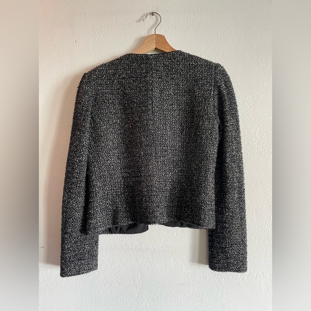 🍁50% Off Rdy 4 Fall P.A. Textured Black & Metallic Bolero Blazer - Picture 2 of 6